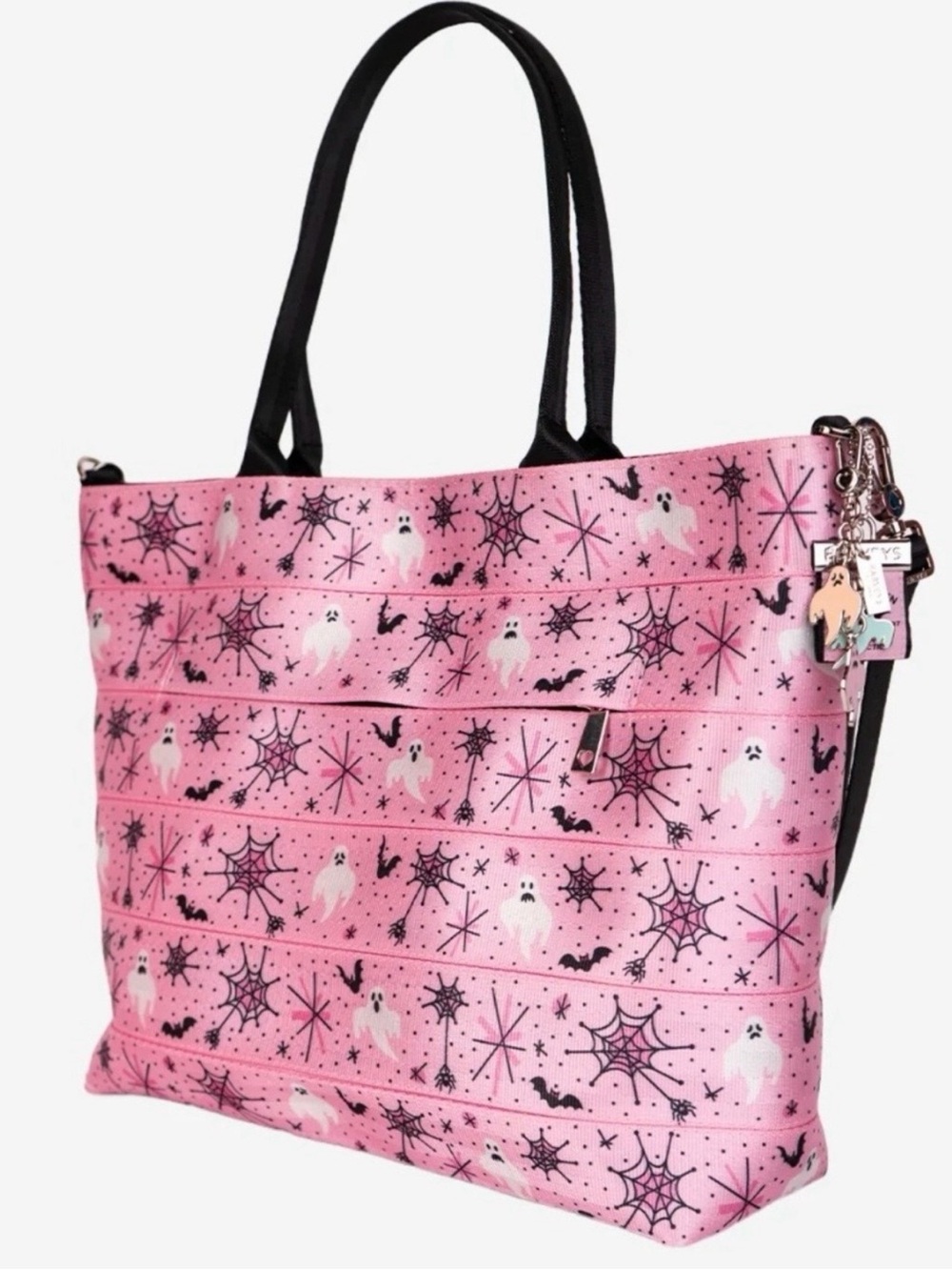 RSVP Harveys Seatbelt Summerween PinkABoo Tote, Cali Bear, Bat Keychain, CNC NEW - Picture 2 of 9
